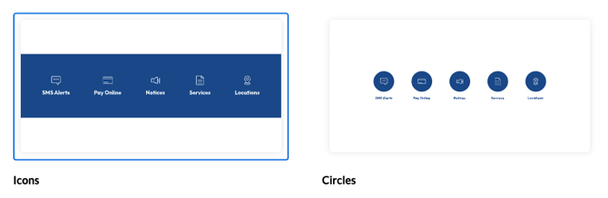 screenshot of quicklink options