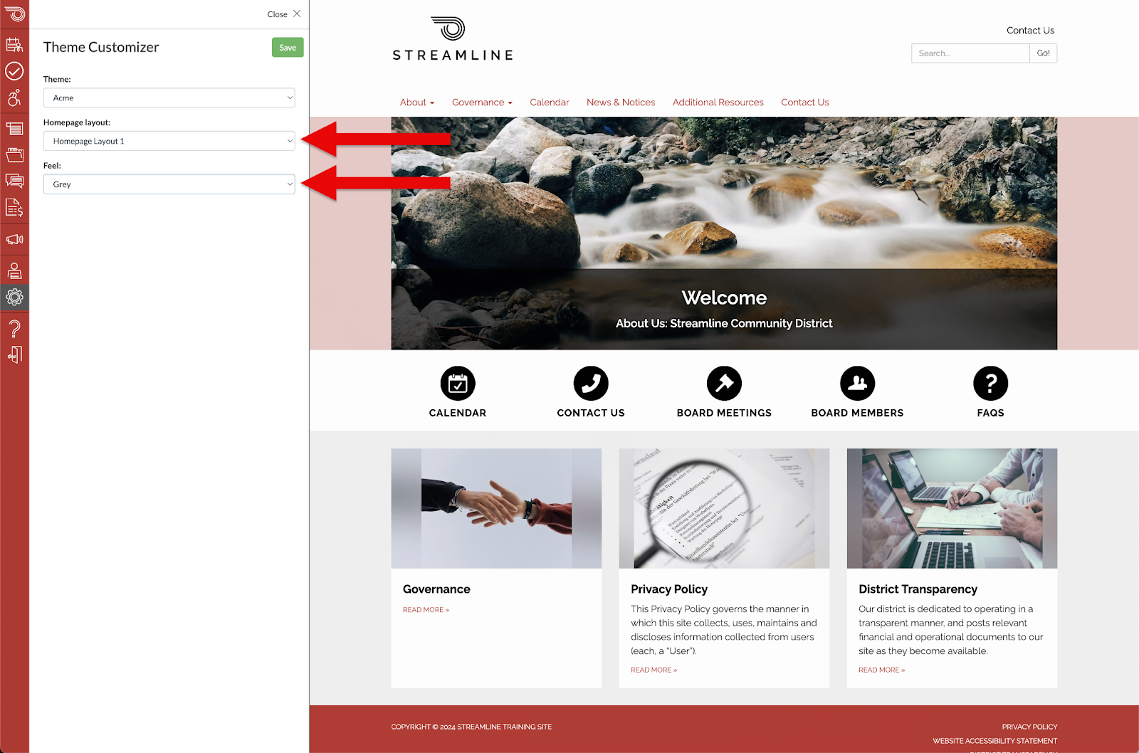 Theme Customizer: How to change the look and feel of your site